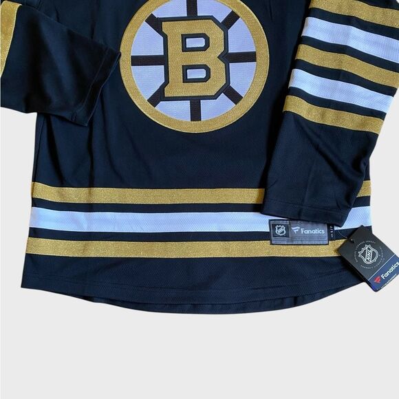 NWT Boston Bruins Centennial David Pastrnak Sz S Breakaway Home Jersey Fanatics - Picture 8 of 16